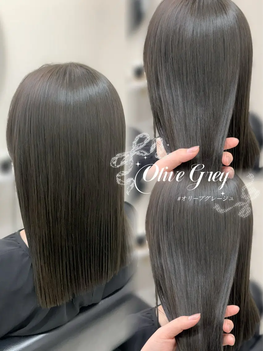 ミディアム カット ヘアカラー トリートメント 𝜗𝜚cocoro 韓国𝜗𝜚のヘアスタイル