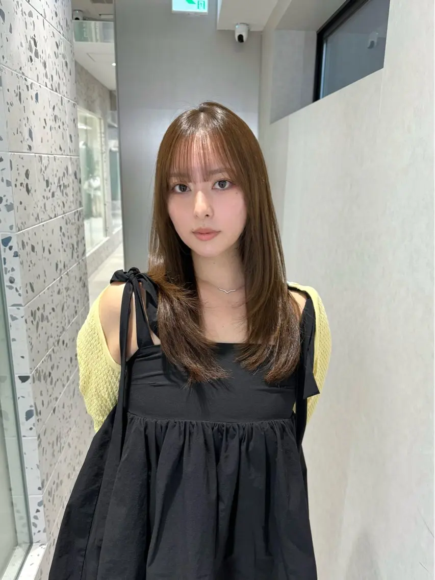 セミロング カラー ヘアカラー トリートメント 矢野 晃平のヘアスタイル
