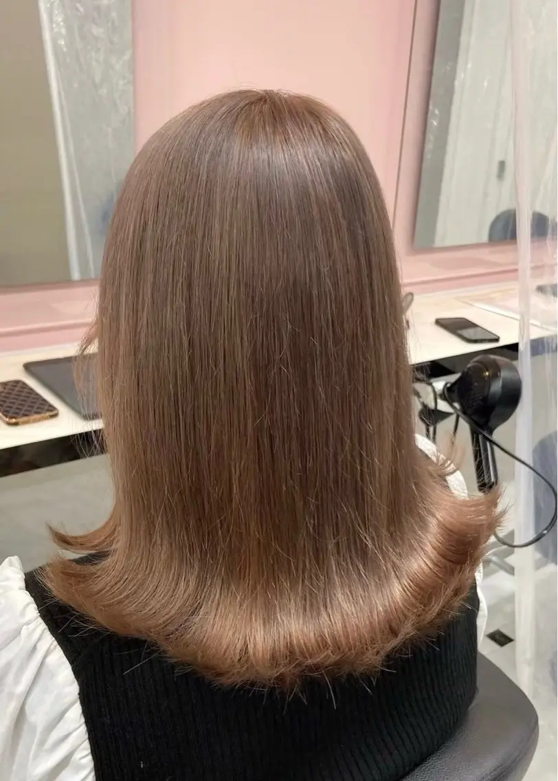 カラー ヘアカラー トリートメント ヘッドスパ ヘアセット ダブルカラー特化✨ /透明感カラーゆりあのヘアスタイル