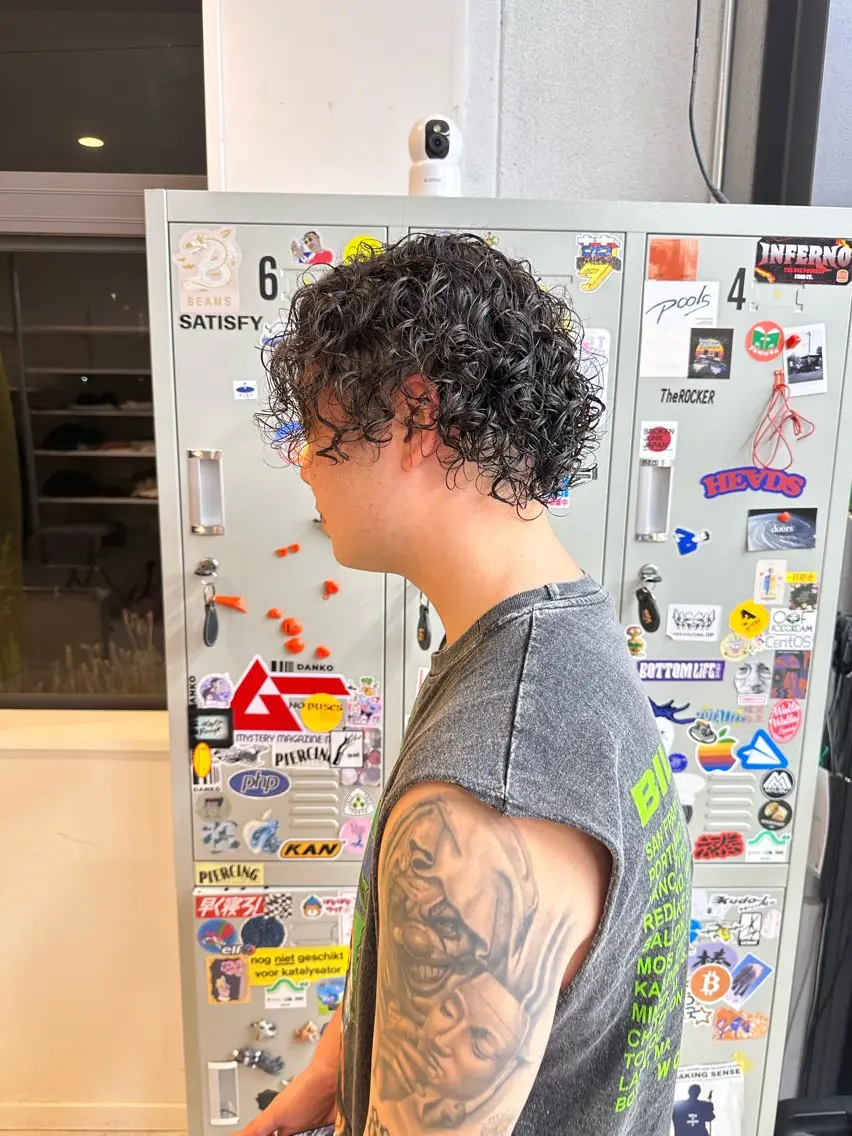 パーマ メンズ パーマ 井村 晃琉のヘアスタイル