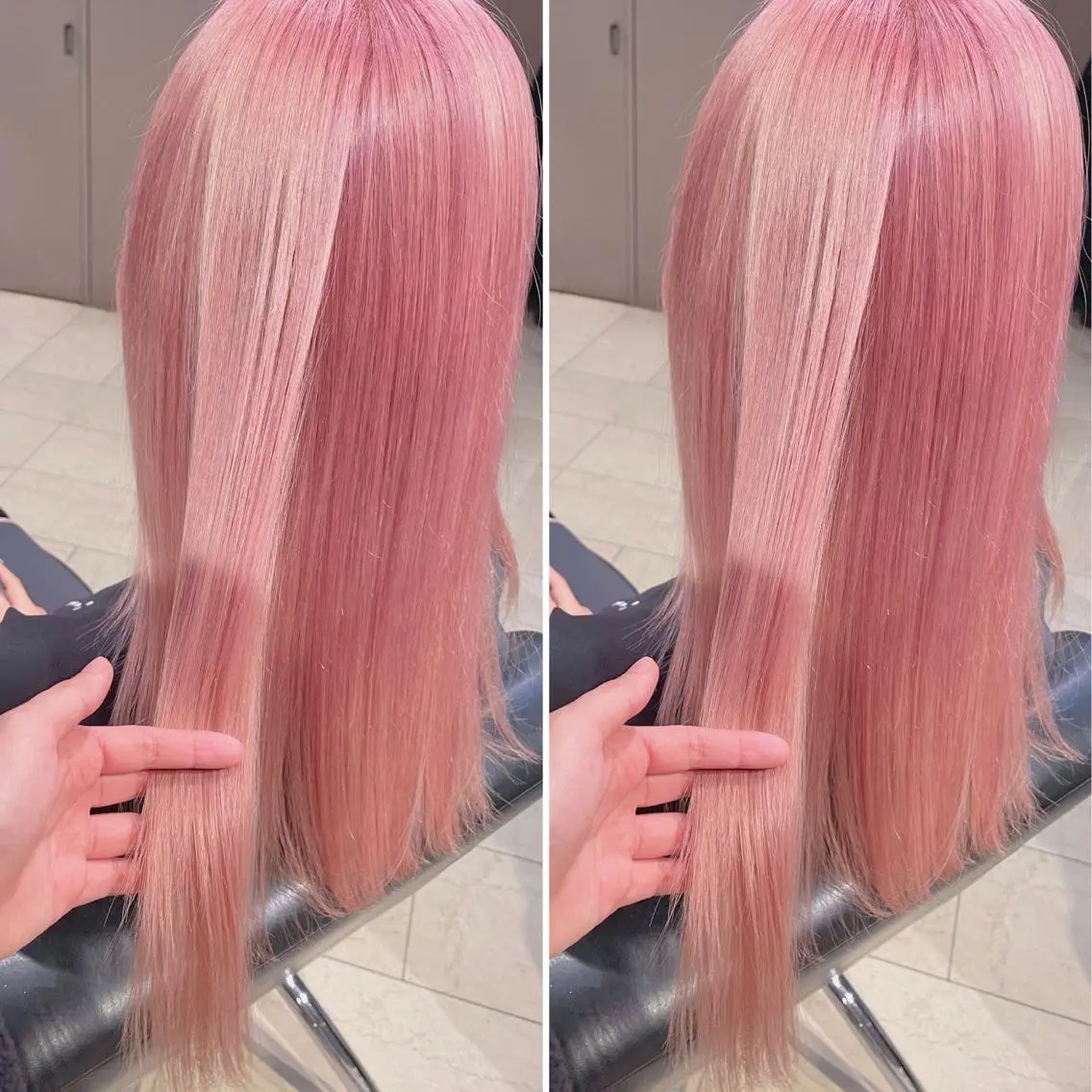 ロング カラー 透明感カラー ピンクカラー ホワイトピンク ❇️メンズ特化❇️ 表参道、南青山のヘアスタイル
