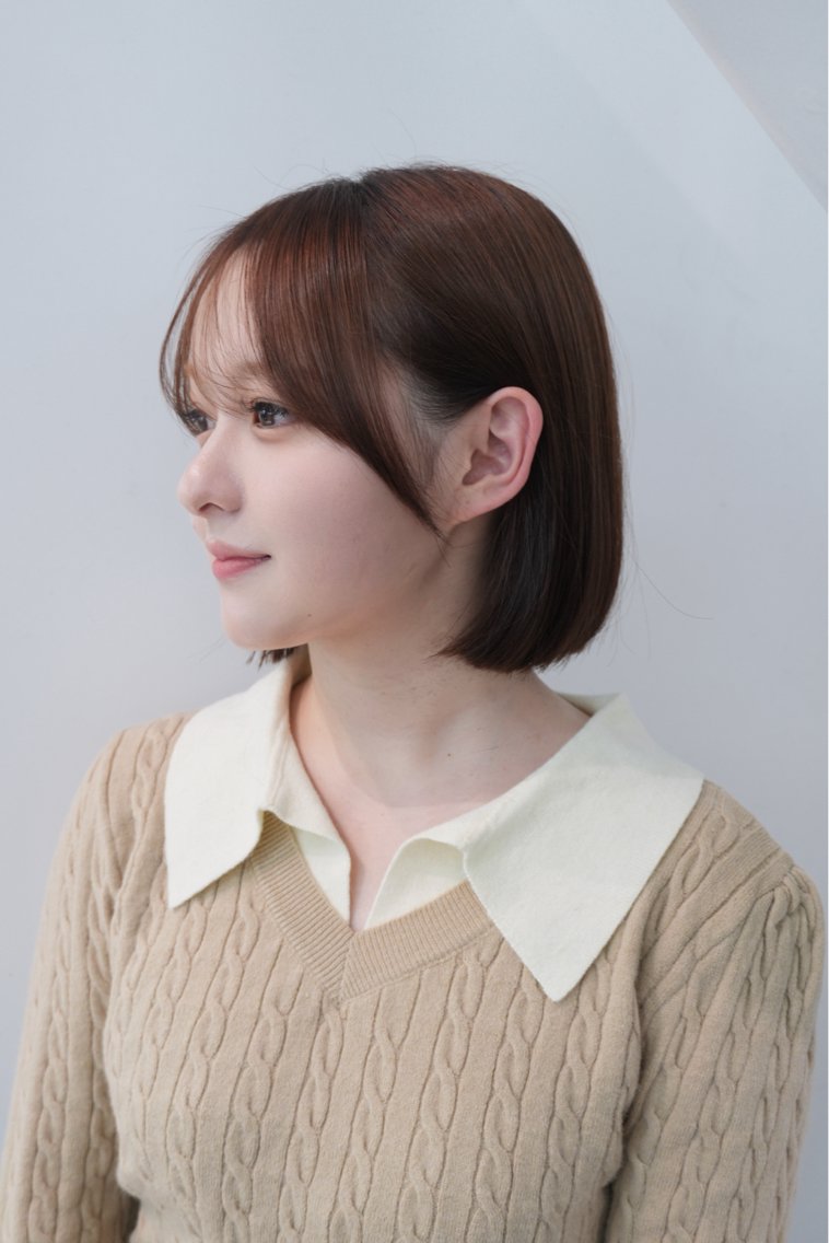 ミディアム ボブ ハイトーン/ボブ /はるとのヘアスタイル