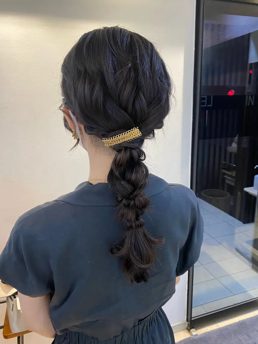 セミロング ヘアアレンジ 石垣廣乃 /Hironoのヘアスタイル
