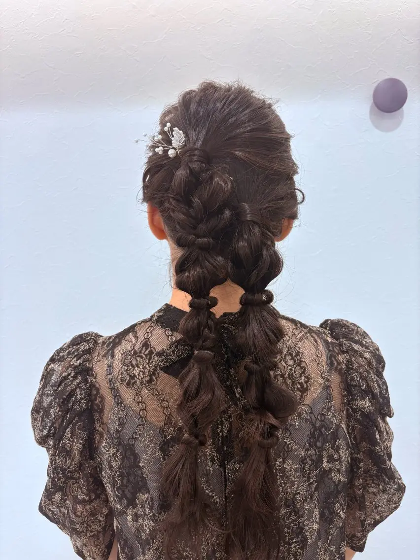 ロング ヘアアレンジ キッズ ヘアセット ヘアセット／六本木 Yukaのヘアスタイル