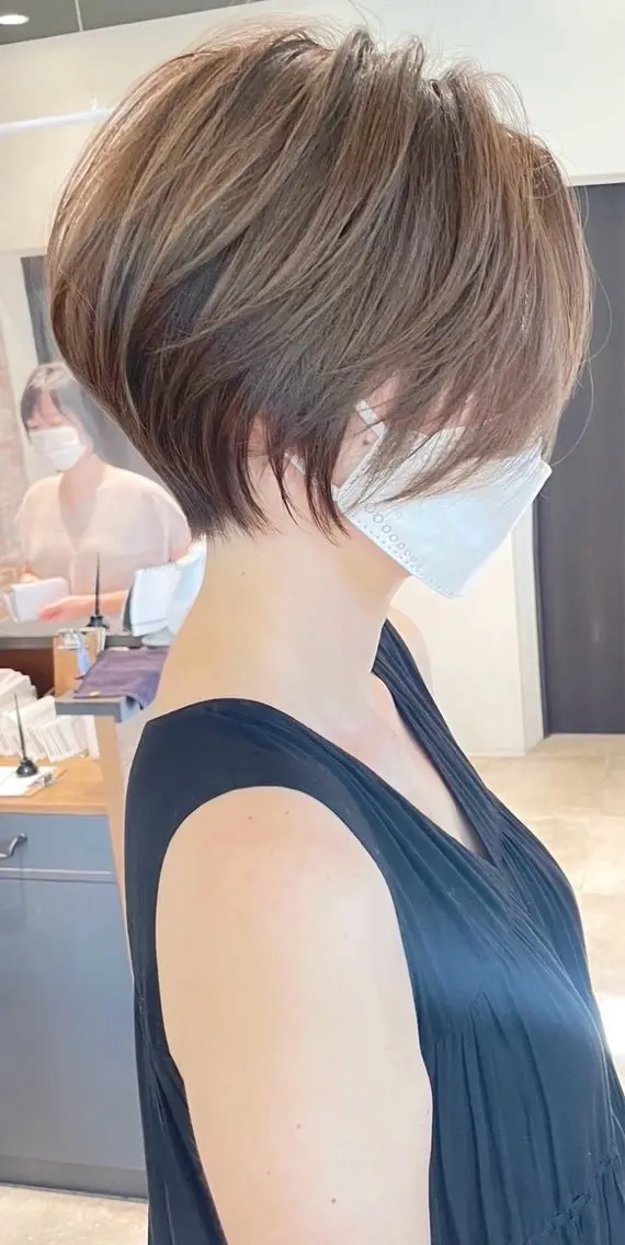 ショート カラー カット ヘアカラー 【6月限定価格】 ショート特化/荒砂のヘアスタイル