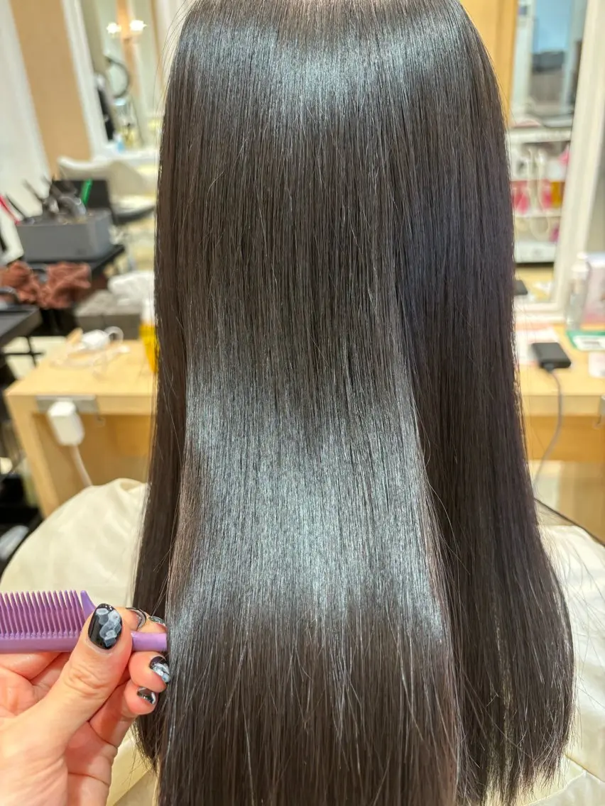 ロング カラー 縮毛矯正 🌙Ash中目黒 坪内沙月🌙のヘアスタイル