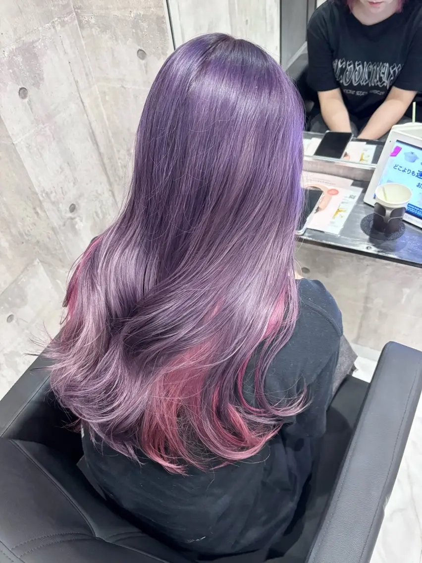 ロング カラー ヘアカラー トリートメント 🥣ケアブリーチカ ラーTakato🥛のヘアスタイル