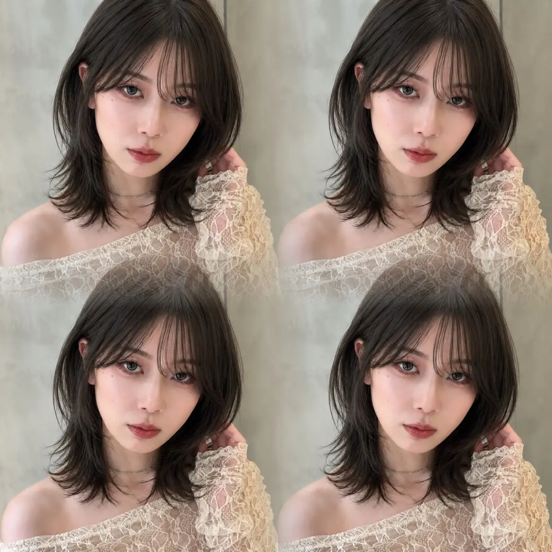ミディアム カラー カット ヘアカラー トリートメント 《髪質改善✖️レイヤ ー🩶》ナオヤのヘアスタイル