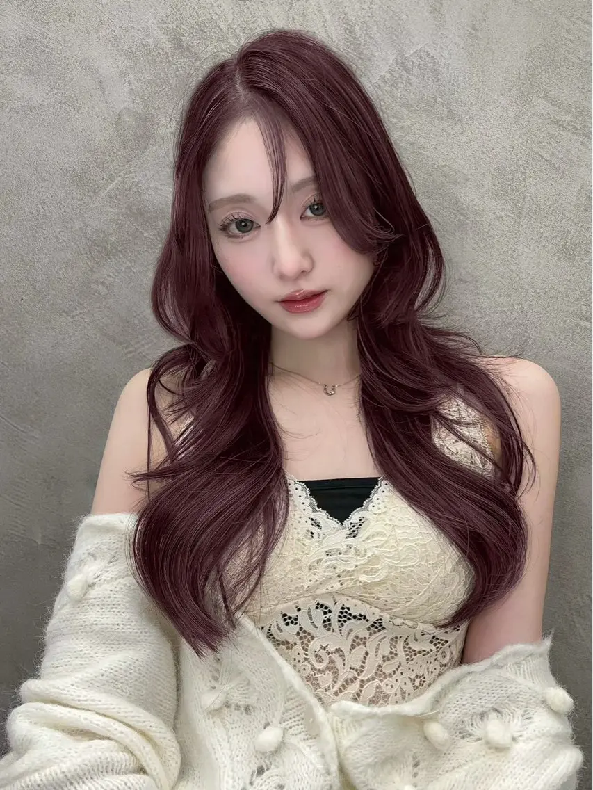 【❣️月曜日13時半​〜​限定❣️】顔まわりカット✂️➕ブリーチなしワンカラー🤎➕うる艶トリートメント🫧ロング料金なしの写真