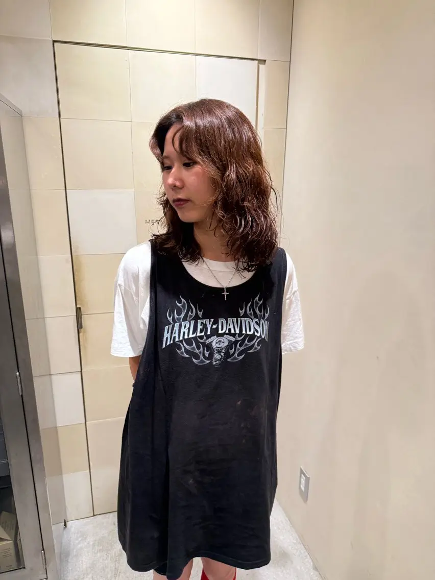 パーマ 徳田 萌恵のヘアスタイル