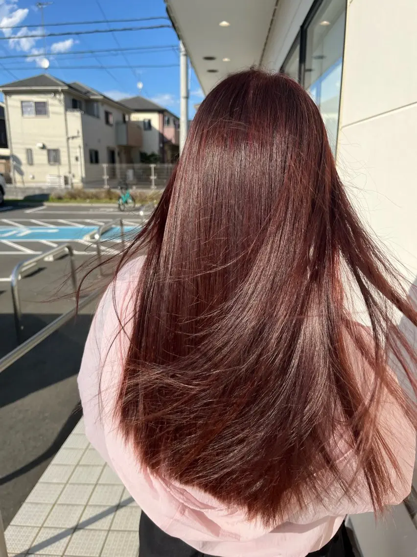 ロング カラー パーマ 縮毛矯正 トリートメント 上尾/ママ美容師🫧 𝐌𝐞𝐢のヘアスタイル