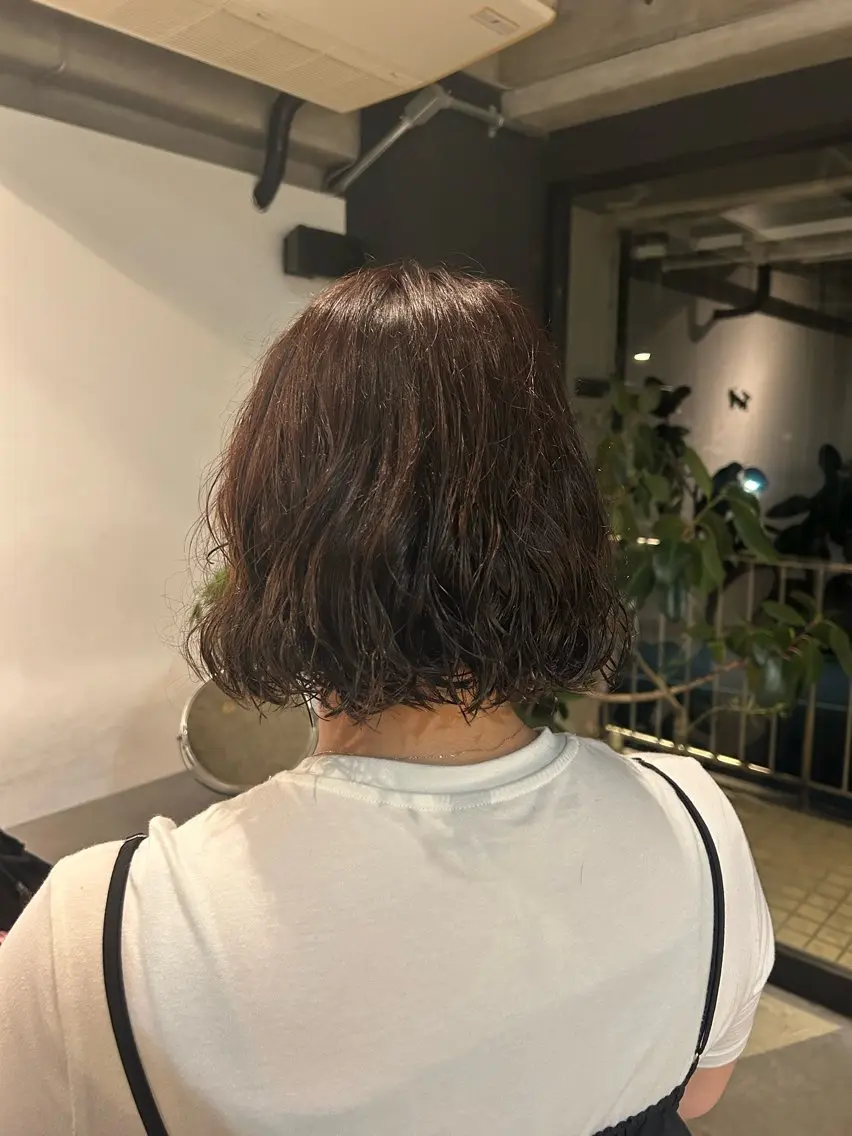デザインカット+ケアパーマ+オージュア2stepトリートメント¥10010の写真