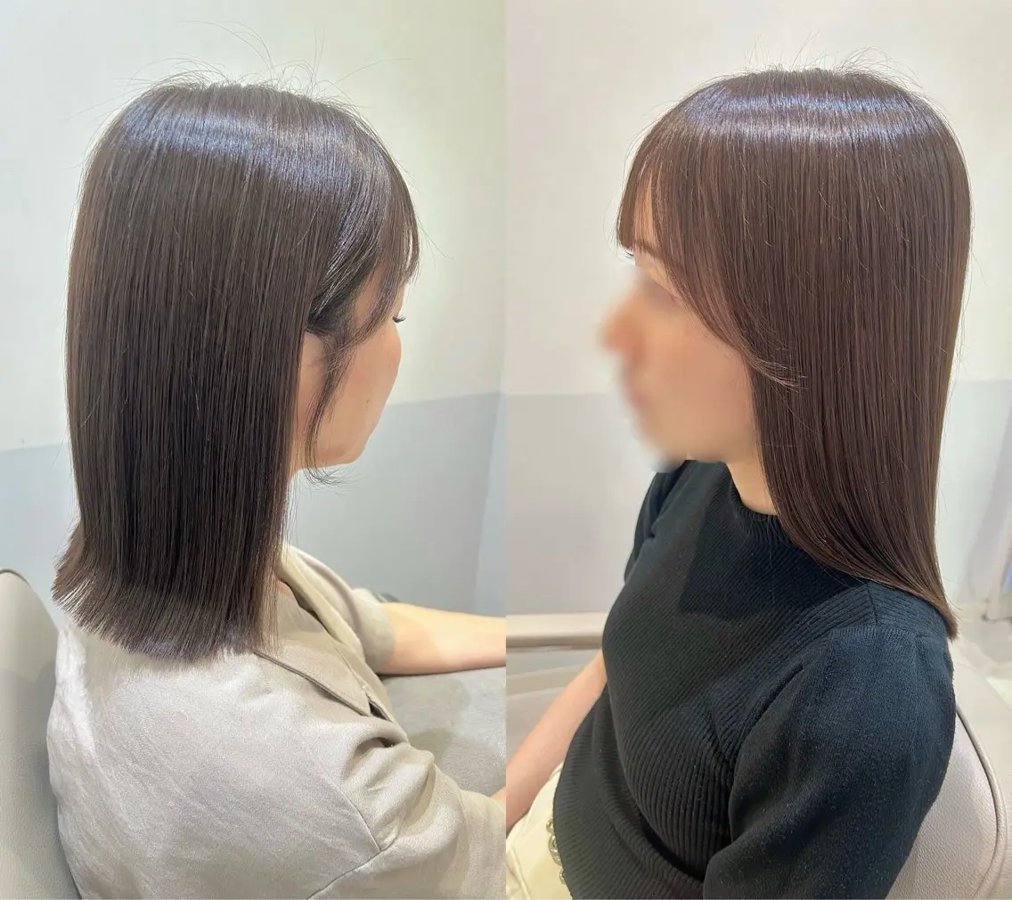 ミディアム カラー ミディアムレイヤー ベージュカラー ブラウンカラー 透明感カラー グレージュ カット ヘアカラー トリートメント Eleanor枚方店 店長　飛鳥　薫のヘアスタイル