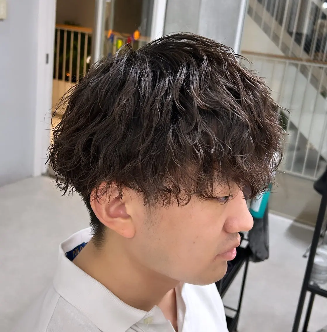 パーマ メンズ カズキ🌼曲がる 縮毛矯正のヘアスタイル