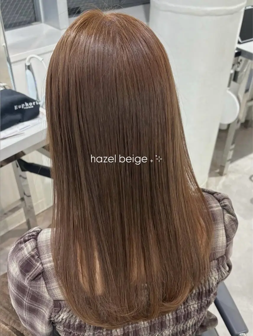 ロング ヘアカラー トリートメント 透明感ツヤカラー🐤 カットモデル🐤ソナのヘアスタイル