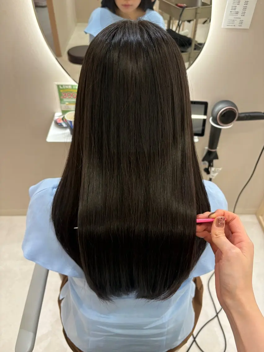 ロング 縮毛矯正 Zina千葉2nd _hikari🤍のヘアスタイル