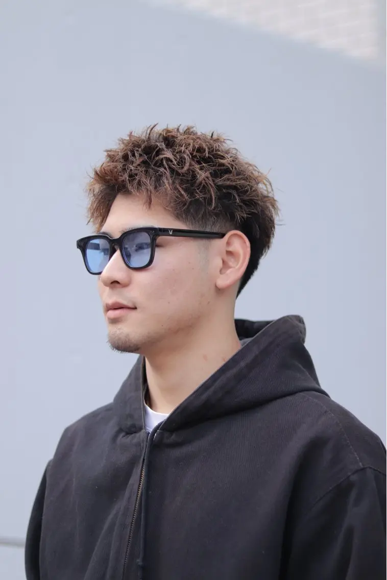 ショート パーマ メンズ フェードカット カット 山口 陽平のヘアスタイル