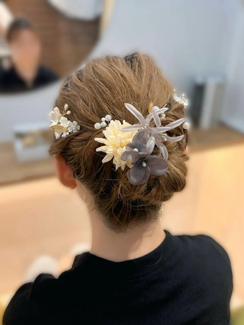 【結婚式やパーティーなどに♪】🎀ヘアセット🎀の写真