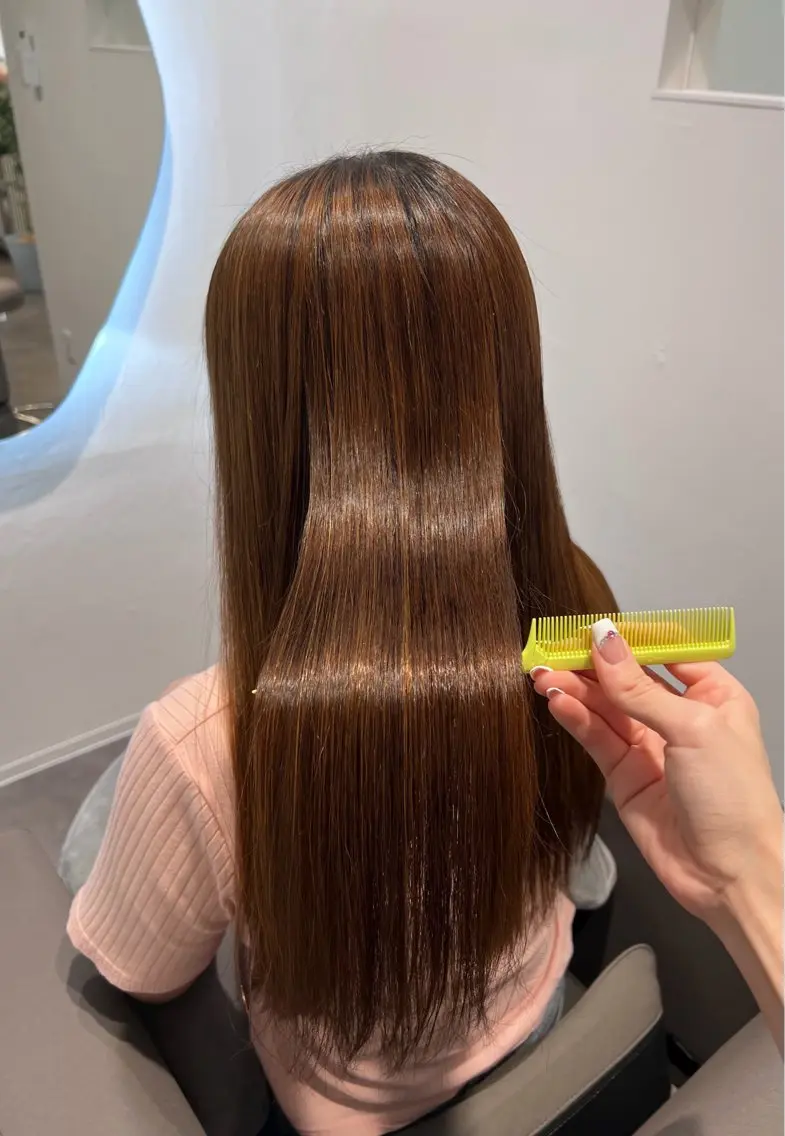 【艶とまとまり✨】履歴や髪質に合わせたブレンドトリートメントの写真