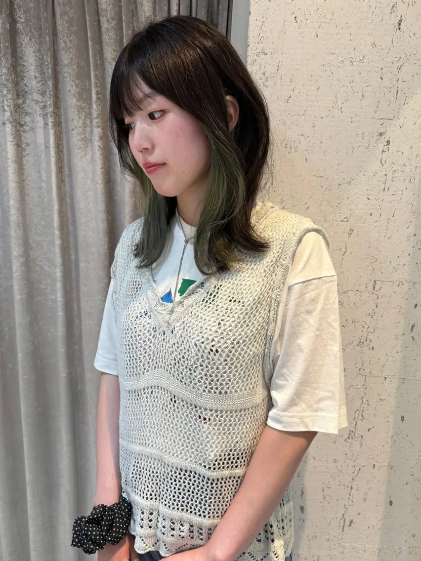 ミディアム カラー カット ヘアカラー トリートメント mai / linoah˚✧のヘアスタイル