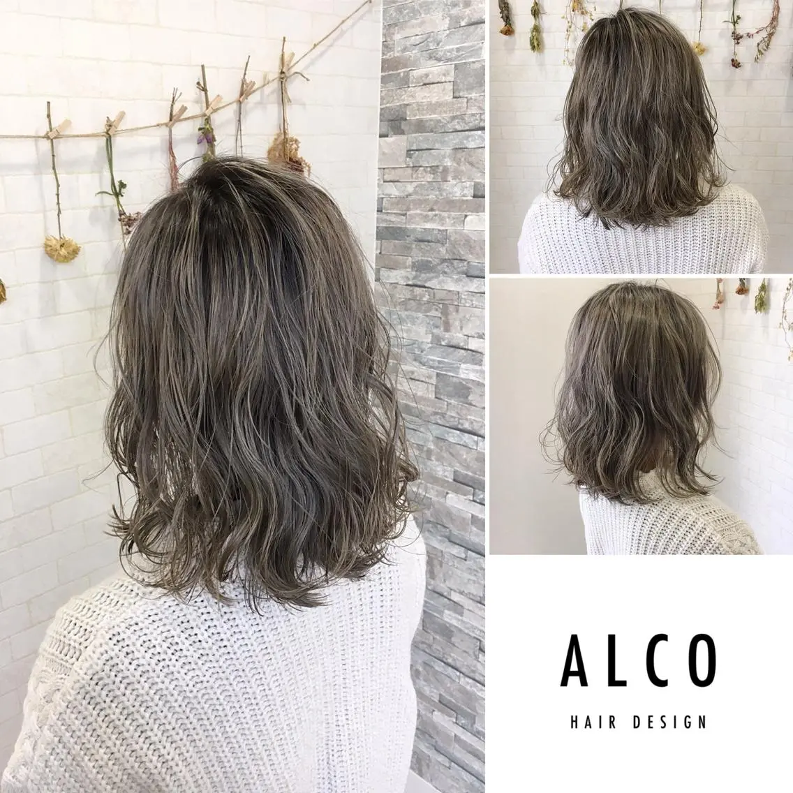 ミディアム カラー ワタイショウタ 髪質改善✨眉毛サロンのヘアスタイル