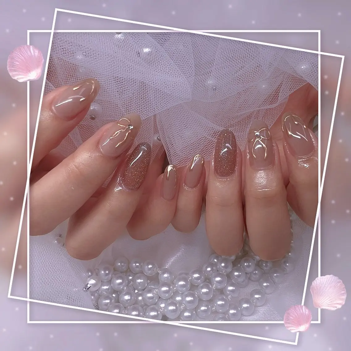 ネイル チークネイル ガーリー グラデーション マグネットネイル ピンク ハンドネイル ハンドケア Chill Nailsalonのネイルデザイン