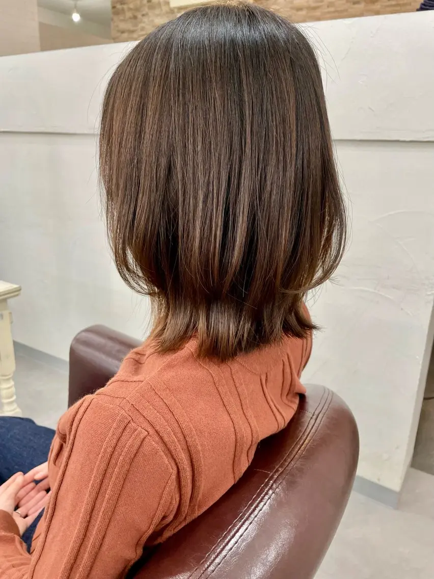 ミディアム ボブレイヤー ボブ レイヤーカット サロンアカデミー 増渕　規泰のヘアスタイル