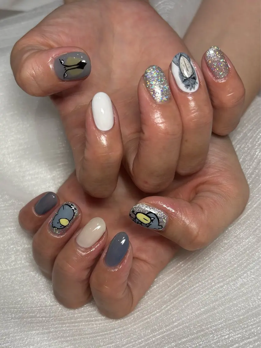 ショート ハンドネイル 藤原 亜里沙のネイルデザイン