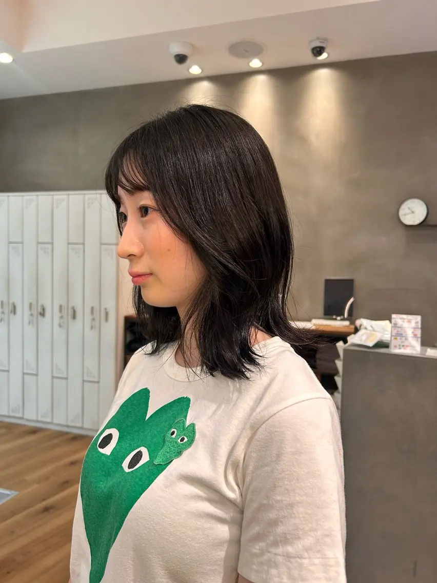 カラー ベージュカラー 透明感カラー オリーブベージュ レイヤー/ストレート /インナー/はるあのヘアスタイル