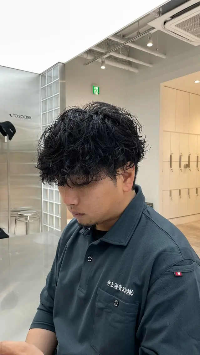 パーマ メンズ カット パーマ fifth 阿部楓のヘアスタイル