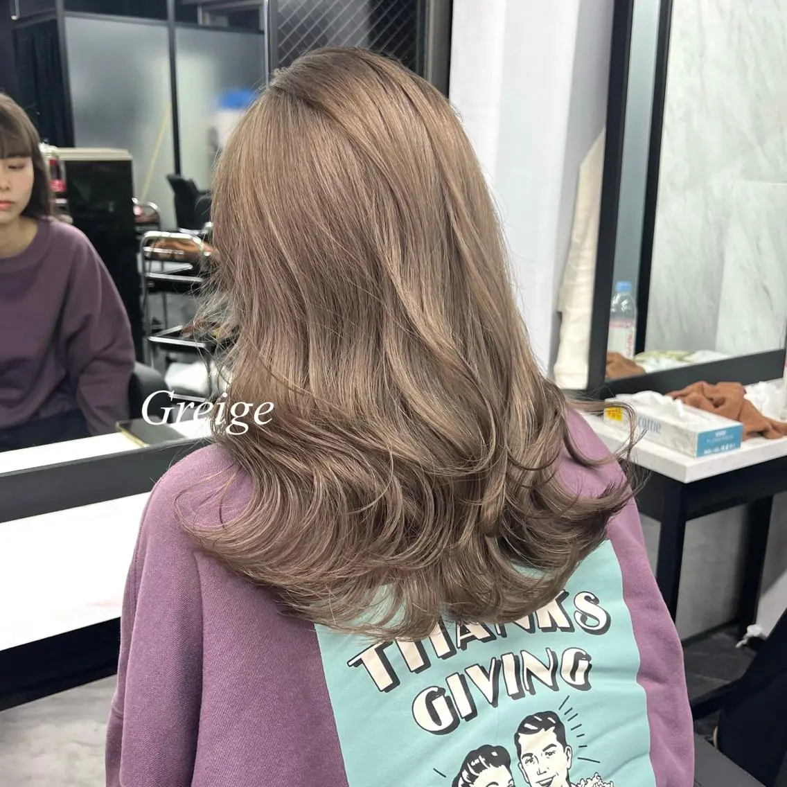 ロング カラー シールエクステ ハイトーンカラー エクステ ヘアカラー シールエクステ特化 ハイトーン、NANAのヘアスタイル