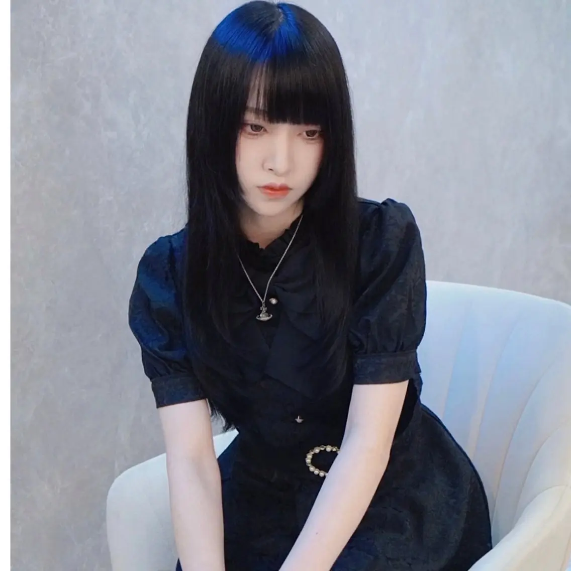 ロング カラー バレイヤージュ 黒髪 ブリーチ ケアブリーチ ダブルカラー カット ヘアカラー トリートメント ブリーチの神 KYONのその他イメージ