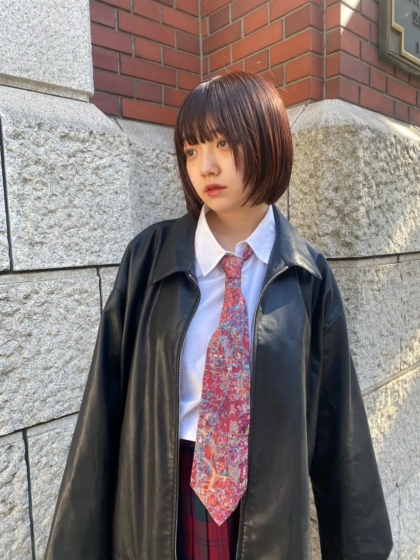 ショート ボブ 顔まわりレイヤー レイヤーカット ボブ/レイヤー /河内温太のヘアスタイル