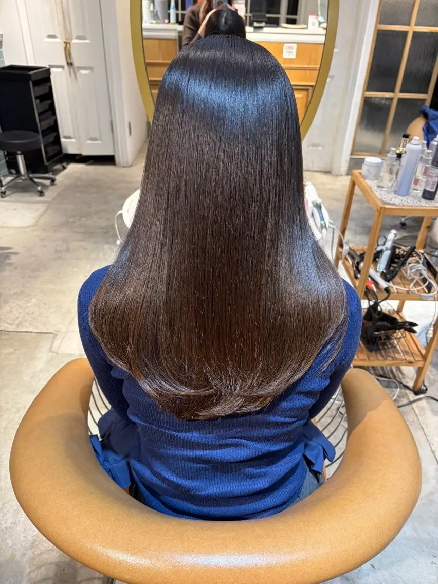 ロング 髪質改善 縮毛矯正 カット 縮毛矯正 トリートメント ヘアセット 髪質改善/ボブ /韓国/erikoのヘアスタイル