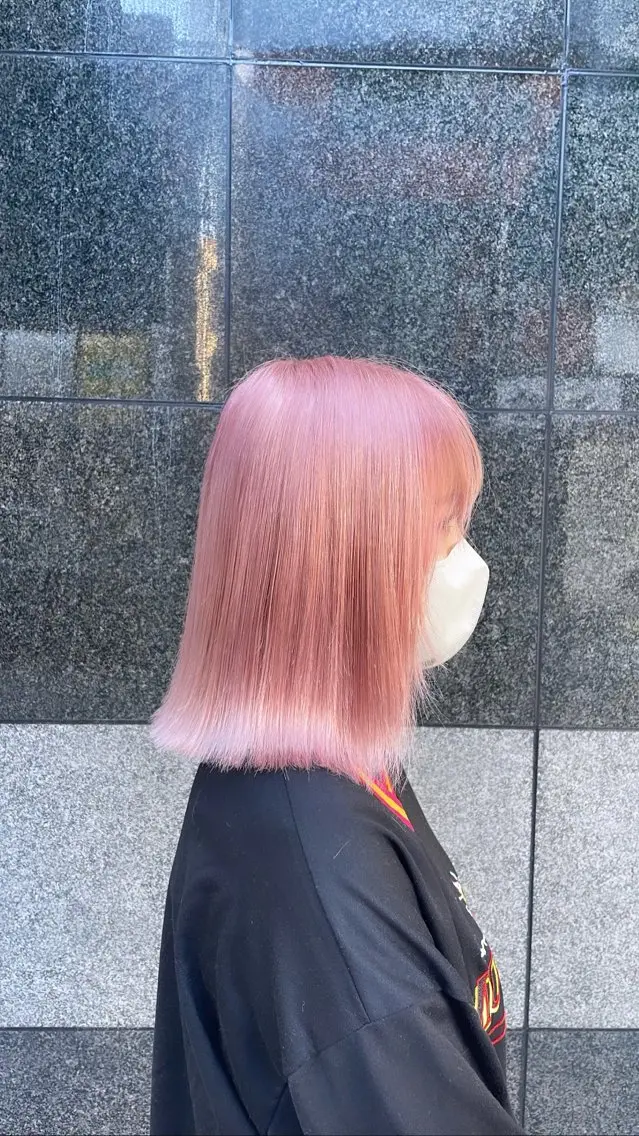 セミロング カラー ヘアカラー 小平 悠人のヘアスタイル