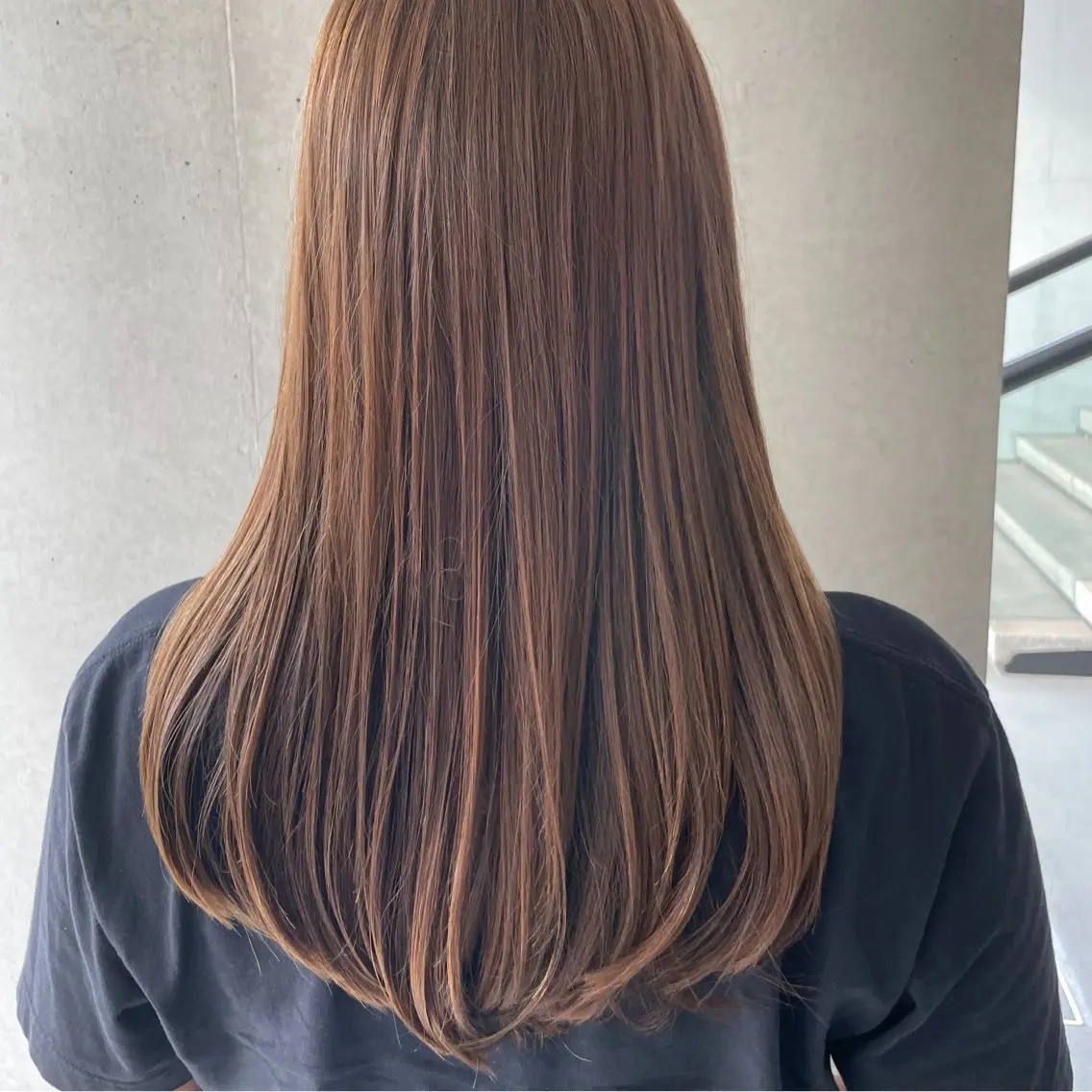 セミロング カラー ベージュカラー 透明感カラー メグ🫧 ケアスタイリスト✨のヘアスタイル