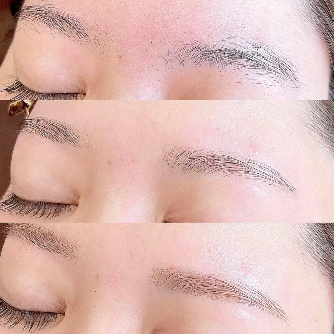 【眉毛Wax脱毛+間引きで毛量調整】+メイク仕上げの写真