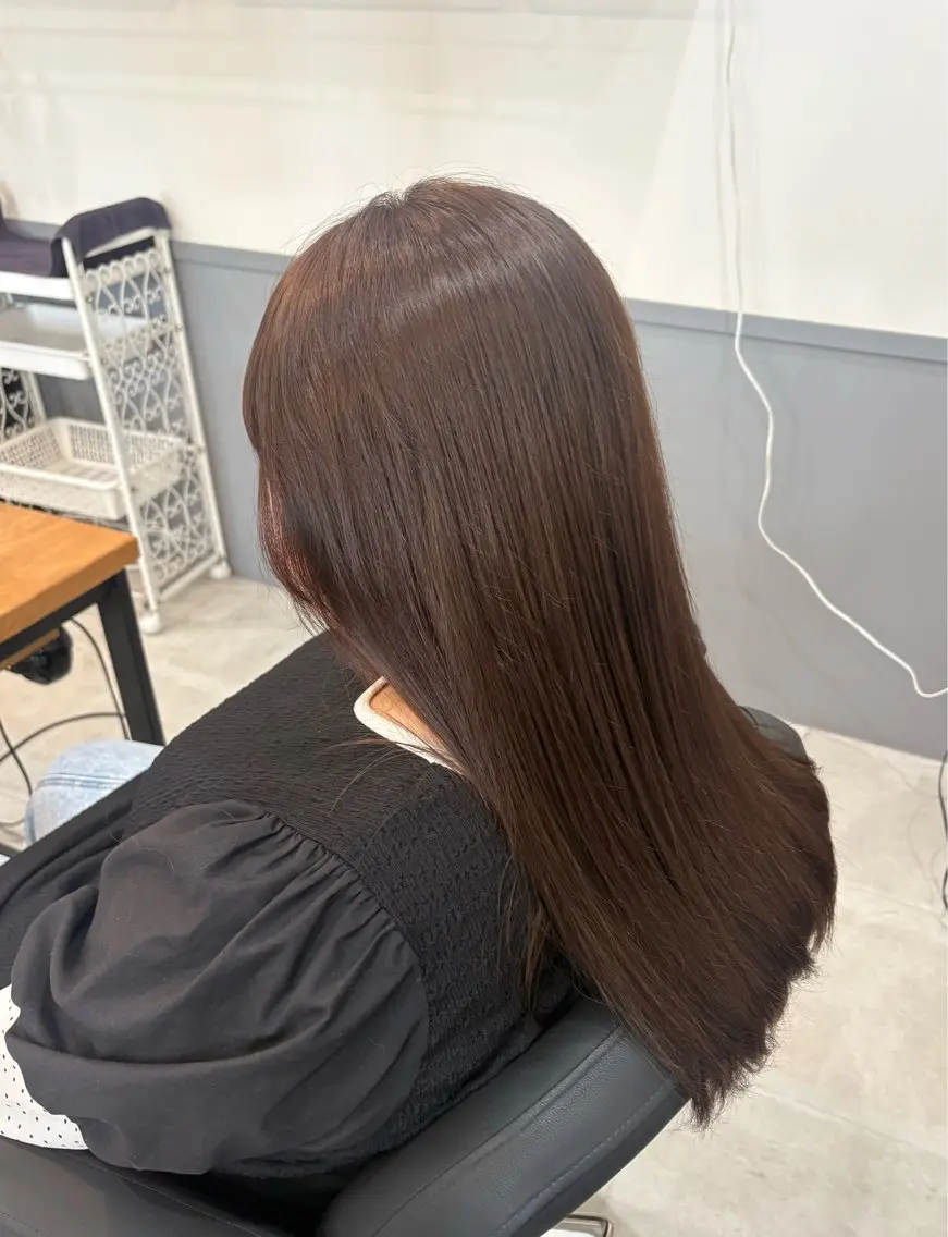 ロング 永井 美優のヘアスタイル