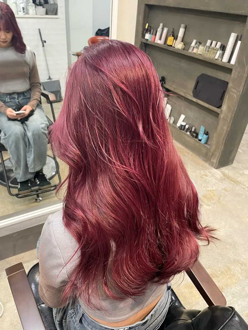 ロング カット ヘアカラー トリートメント 宮本 祥生のヘアスタイル