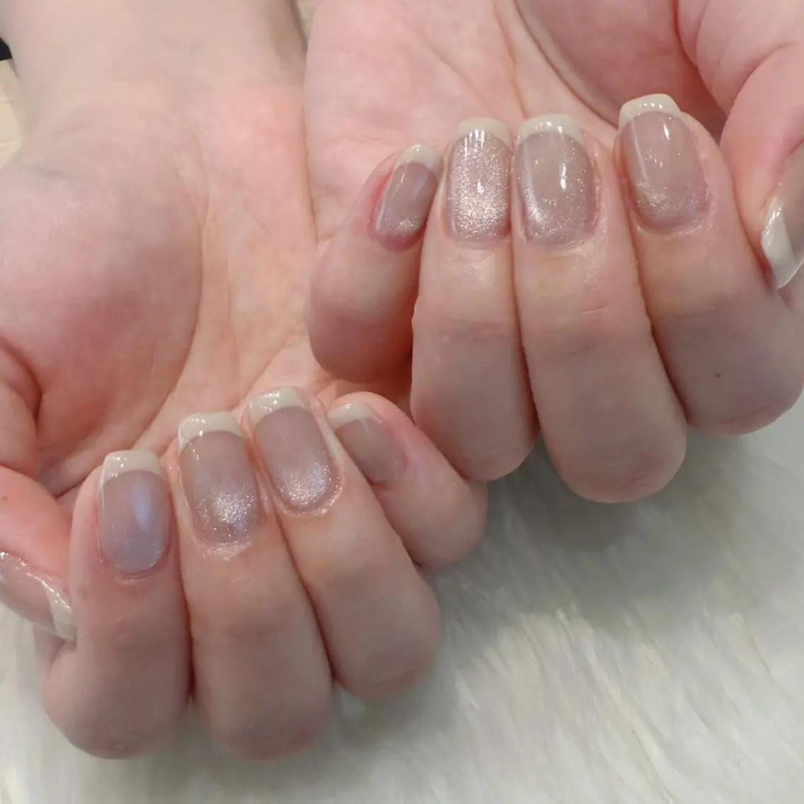 ネイル フレンチネイル マグネットネイル ハンドネイル Kanai Harukaのネイルデザイン