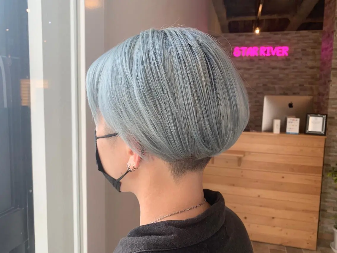 ショート ヘアカラー トリートメント 酸性ストレート/艶髪 ブリーチ/AIRIのヘアスタイル