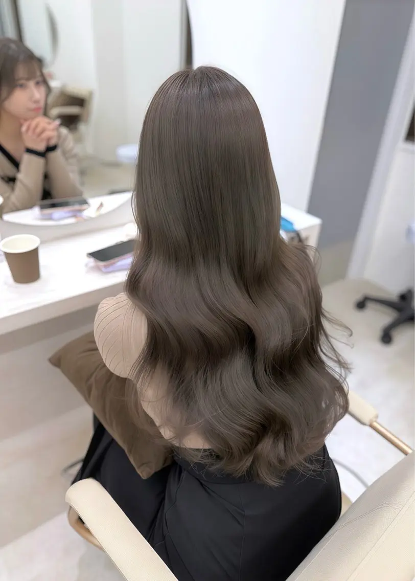 ロング 縮毛矯正 カット ヘアカラー 縮毛矯正 トリートメント 髪質改善× ブリーチなしyutoのヘアスタイル