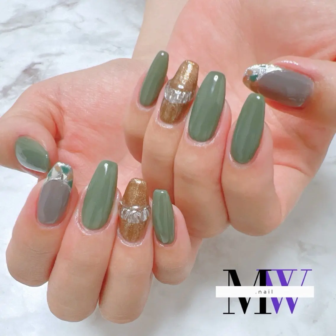 ネイル フレンチネイル ハンドネイル MW .nailのネイルデザイン