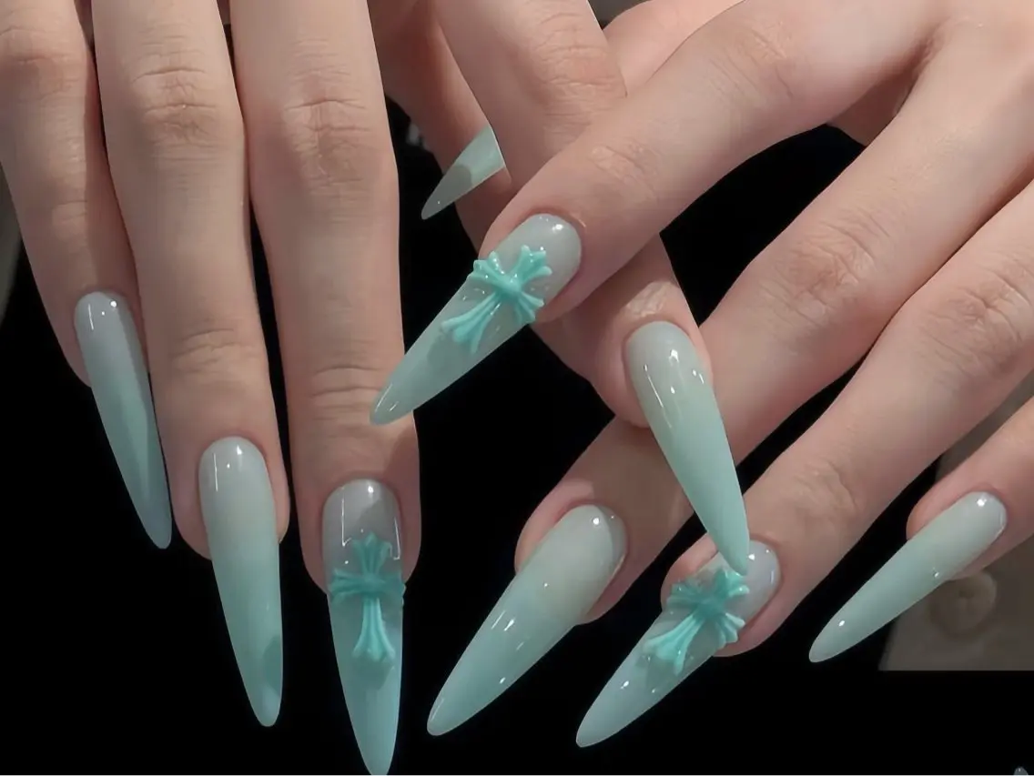 ネイル アートネイル オーロラネイル チークネイル 長さ出し フレンチネイル ハンドネイル ハンドケア Yumi Nail Seiのネイルデザイン
