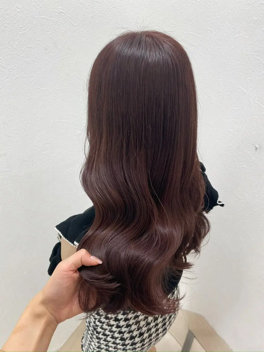 セミロング カラー 🤎韓国ヘア ベージュ まゆか🤎のヘアスタイル