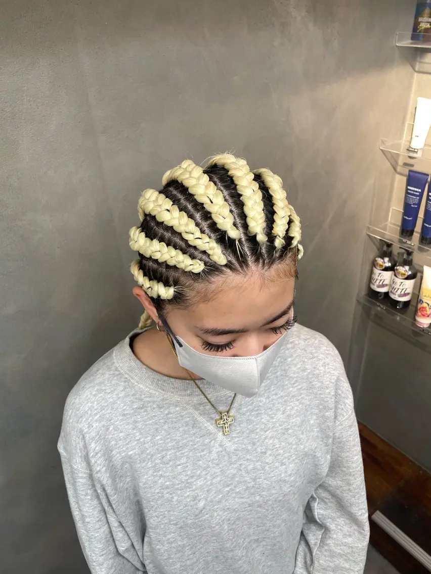 ロング ヘアアレンジ エクステ エクステ ヘアセット エクステ/コーンロウ KURUMI⛓️🔥のヘアスタイル