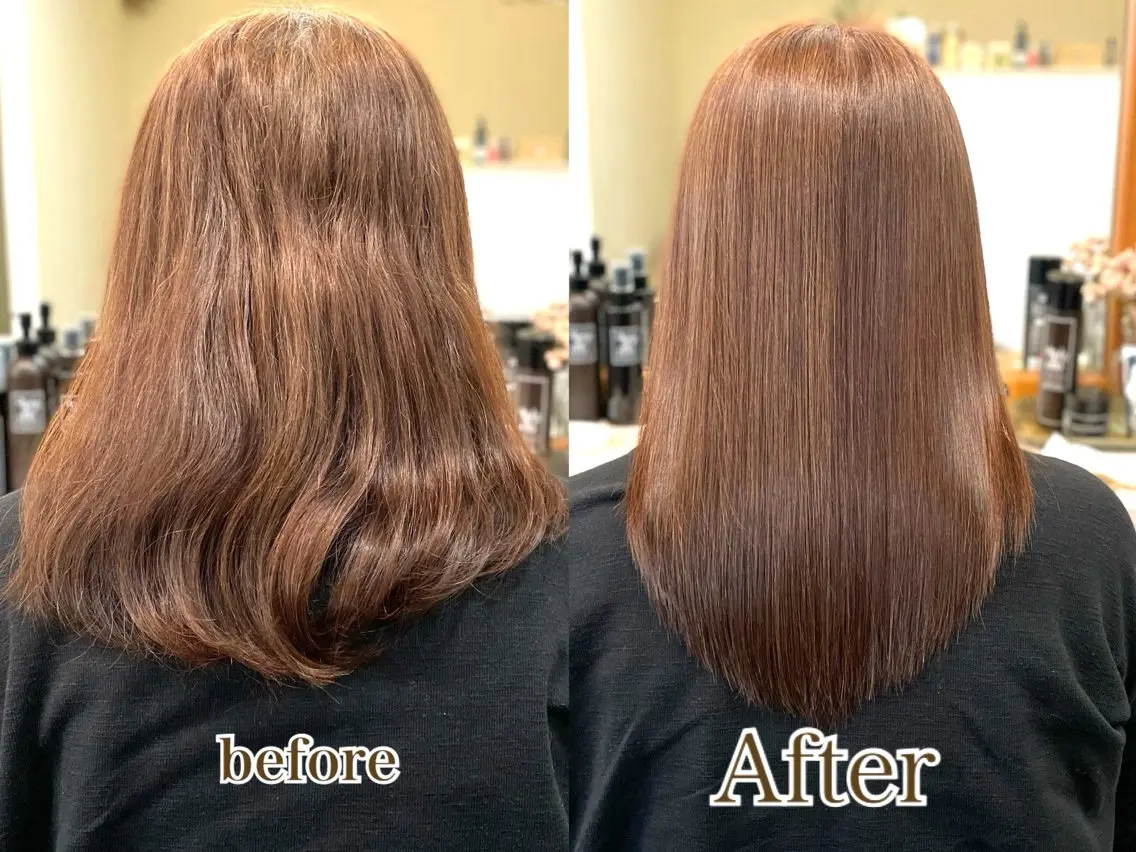 ロング カット ヘアカラー 縮毛矯正 トリートメント ヘッドスパ 美髪矯正/髪質改善 レガロ堺市伏尾/松田のヘアスタイル