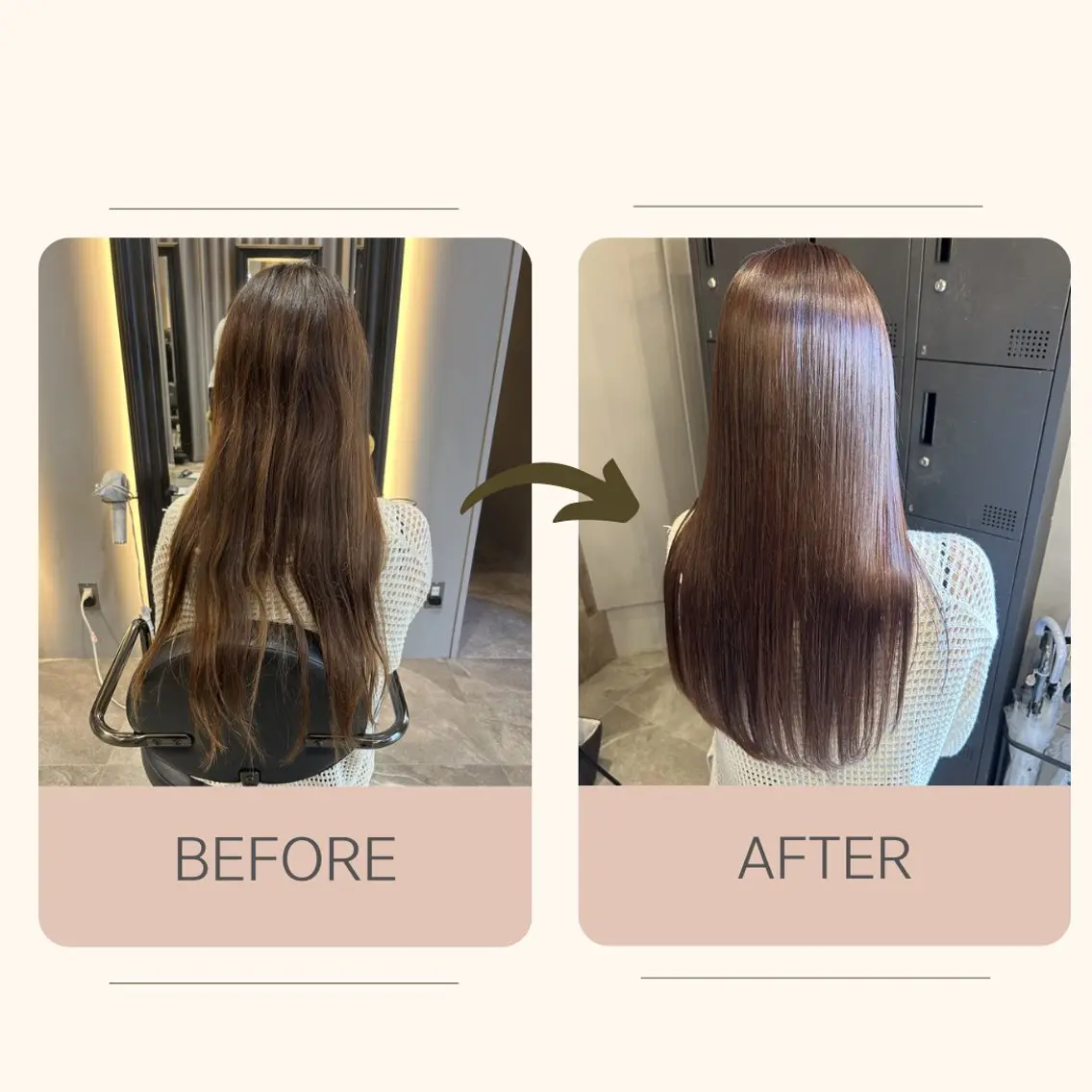 ロング カラー パーマ ブラウンカラー ピンクカラー ピンクブラウン ストレートパーマ カット ヘアカラー パーマ 縮毛矯正 トリートメント 艶髪/髪質改善 yukaのヘアスタイル
