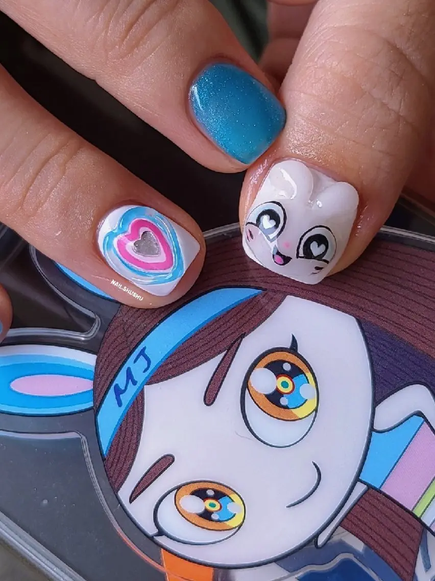ネイル ハンドネイル 3dパーツ/流行り 👧shushu❤️のネイルデザイン