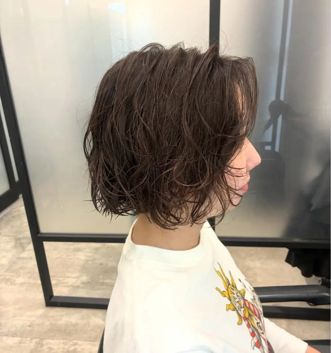 ショート パーマ くせ毛 大人女性ヘア 半個室 池袋 natsukiのヘアスタイル